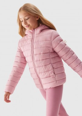4F GIRL'S SYNTHETIC-FILL DOWN JACKET ΡΟΖ