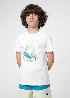 4F - 4F BOYS' PRINTED T-SHIRT ΑΣΠΡΟ