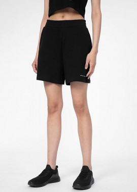 4F WOMEN'S SWEAT SHORTS ΜΑΥΡΟ