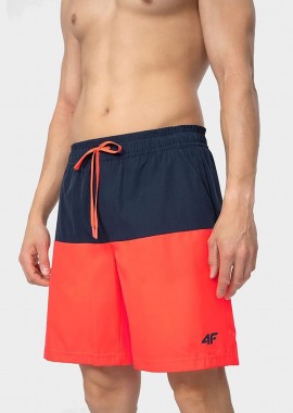 4F - 4F MEN'S BOARDSHORTS BEACH SHORTS ΚΟΚΚΙΝΟ
