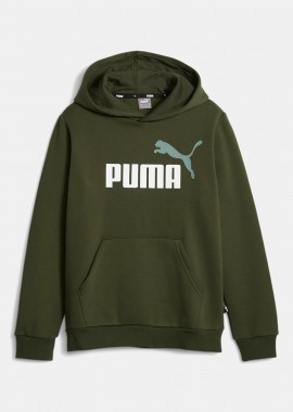 PUMA ESSENTIALS+ TWO TONE BIG LOGO HOODIE ΧΑΚΙ