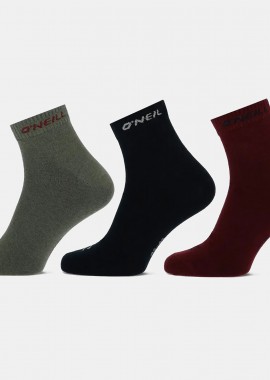 O'NEILL QUARTER SOCKS 3-PACK ΠΟΛΥΧΡΩΜΟ