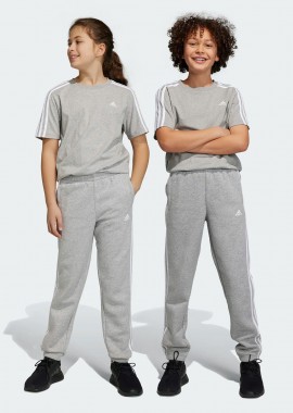ADIDAS KIDS ESSENTIALS 3-STRIPES FLEECE JOGGERS ΓΚΡΙ