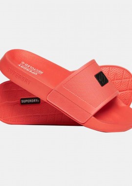 WOMEN'S SUPERDRY CODE TECH VEGAN SLIDES ΠΟΡΤΟΚΑΛΙ