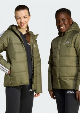 ADIDAS ESSENTIALS 3-STRIPES PADDED KIDS JACKET ΧΑΚΙ
