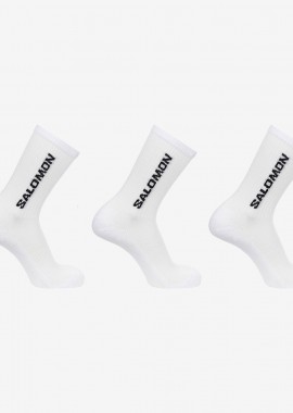 SALOMON SPORTSTYLE EVERYDAY CREW SOCKS 3-PACK ΑΣΠΡΟ