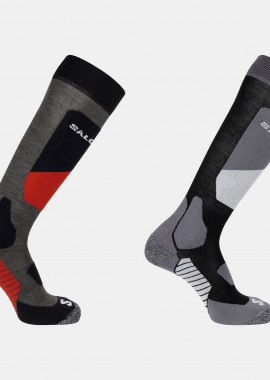 SALOMON - SALOMON SKI S/ACCESS SOCKS 2-PACK ΜΑΥΡΟ