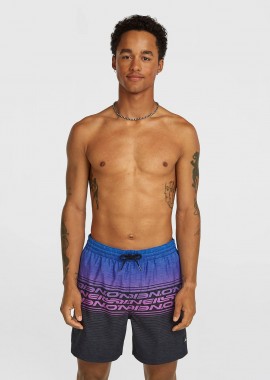 O'NEILL - O'NEILL LOGO STRIPE 16'' SWIMSHORTS ΜΠΛΕ
