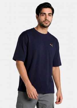 PUMA GRAPHIC BACK T-SHIRT ΜΠΛΕ