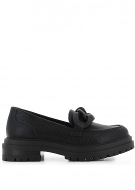 Μαύρο chunky loafer