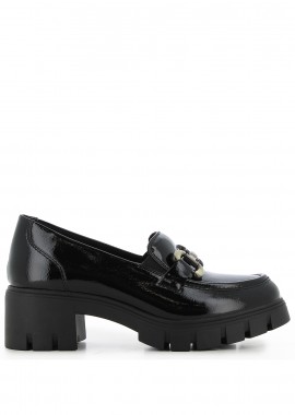 SJ - Μαύρο chunky loafer λουστρίνι