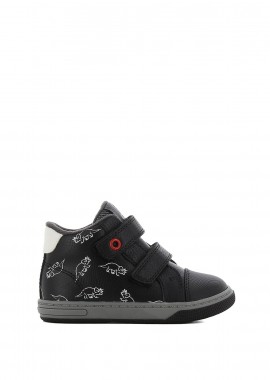 Μαύρο παιδικό sneaker μποτάκι