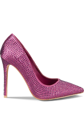 Μωβ γόβα με στρας