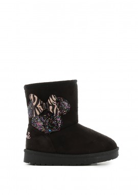 Μαύρο παιδικό σουέντ μποτάκι MINNIE MOUSE