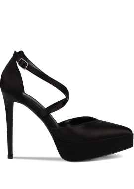 Μαύρη σατέν γόβα