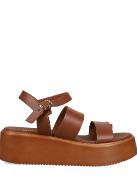 Ταμπα δερμάτινο flatform σανδάλι