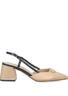 Μπεζ εξώφτερνη γόβα