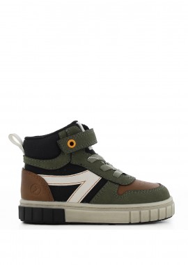 Χακί παιδικό μποτάκι sneaker