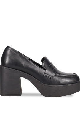 Μαύρο chunky loafer
