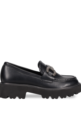 Μαύρο chunky loafer