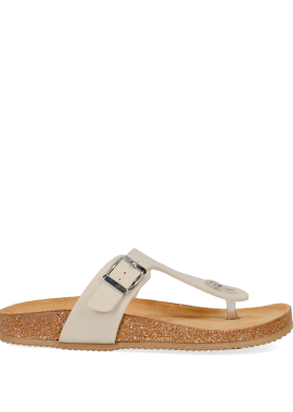 Μπεζ footbed σανδάλι