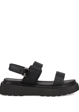 Μαύρο flatform σανδάλι