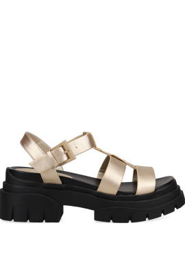 Χρυσό chunky footbed σανδάλι