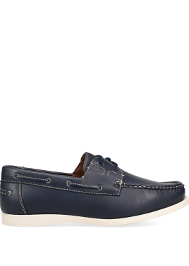 MIGATO - Μπλε ανδρικό παπούτσι boat shoe