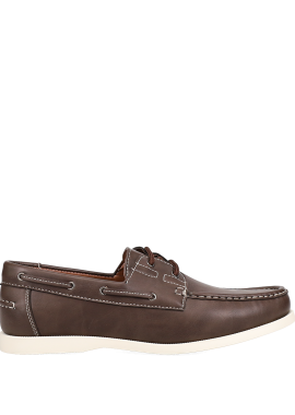 MIGATO - Καφέ ανδρικό παπούτσι boat shoe