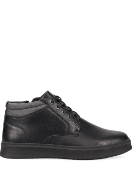 Μαύρο ανδρικό μποτάκι sneaker