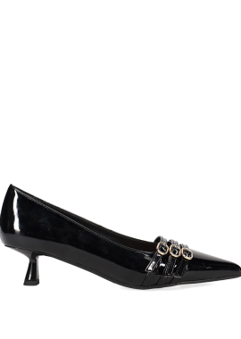 Μαύρη γόβα λουστρίνι