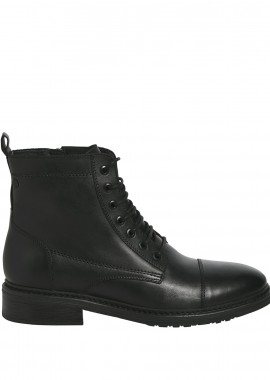 Μαύρο ανδρικό δερμάτινο μποτάκι