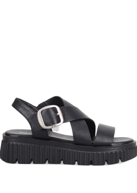 Μαύρο flatform σανδάλι