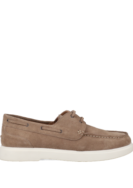 MIGATO - Taupe δερμάτινο ανδρικό boat shoe