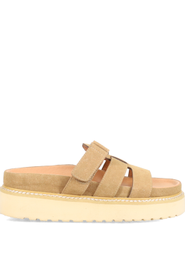 Taupe footbed σανδάλι