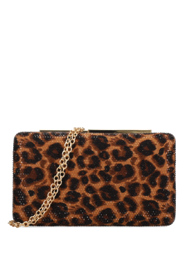 MIGATO - Λεοπάρ clutch τσαντάκι