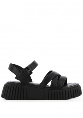Μαύρο flatform σανδάλι