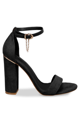 Μαύρο ψηλοτάκουνο πέδιλο