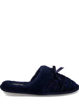 Μπλε γυναικεία παντόφλα