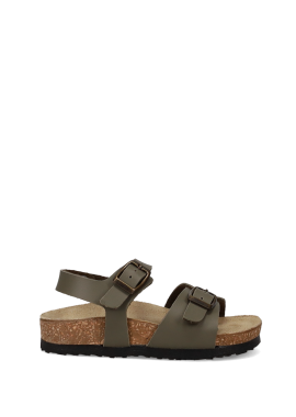 EASY WALK - Χακί παιδικό footbed πέδιλο