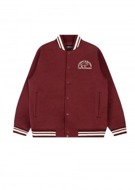 THE HUNDREDS - THE HUNDREDS Μπουφάν Team Fleece Jacket - Βουργουνδί-T24F103013-BURGUNDY