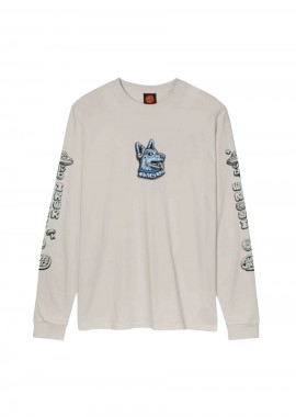 Santa Cruz Μακρυμάνικη Μπλούζα Winkowski Dog - Off White-SCA-LTE-9784