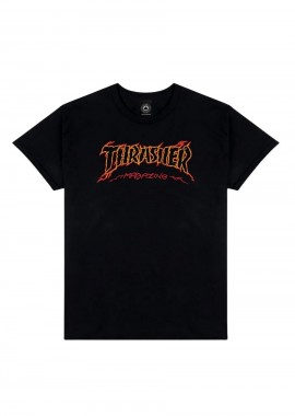 Thrasher CRACKED BY EXTEENAGER T-Shirt Μαύρο-311655-BLACK