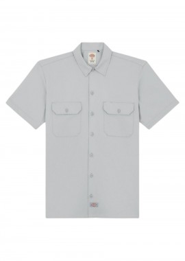 DICKIES Πουκάμισα WORK SHIRT SS REC - GREY-DK0A4XK7D061-GREY