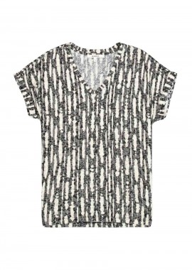 GARCIA - GARCIA N260202 Γυναικείο t-Shirt με Print-N260202-BLACK