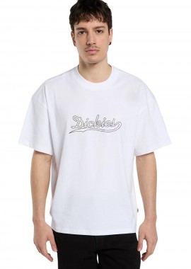Dickies Ανδρικό Loose Wave SS Tee - Λευκό-DK0A88PE0WH1-WHITE