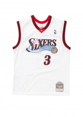 Mitchell & Ness 76ers Jersey Allen Iverson 2000 - Λευκό-SMJYGS18200-P76WHIT00AIV-WHITE