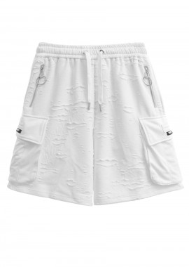 MOD WAVE MOVEMENT Unisex Βερμούδα TEXTURED MW082040495 - ΛΕΥΚΟ-MW082040495-WHITE