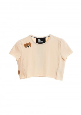 Mod Wave Movement - MOD WAVE MOVEMENT Γυναικείο Cropped Top - Μπεζ -MW092020437-BEIGE