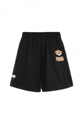 MOD WAVE MOVEMENT Unisex Βερμούδα Teddy Bear - Μαύρη-MW092040450-BLACK
